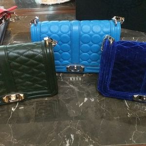 Rebecca minkoff  love  crossbody quilted bag